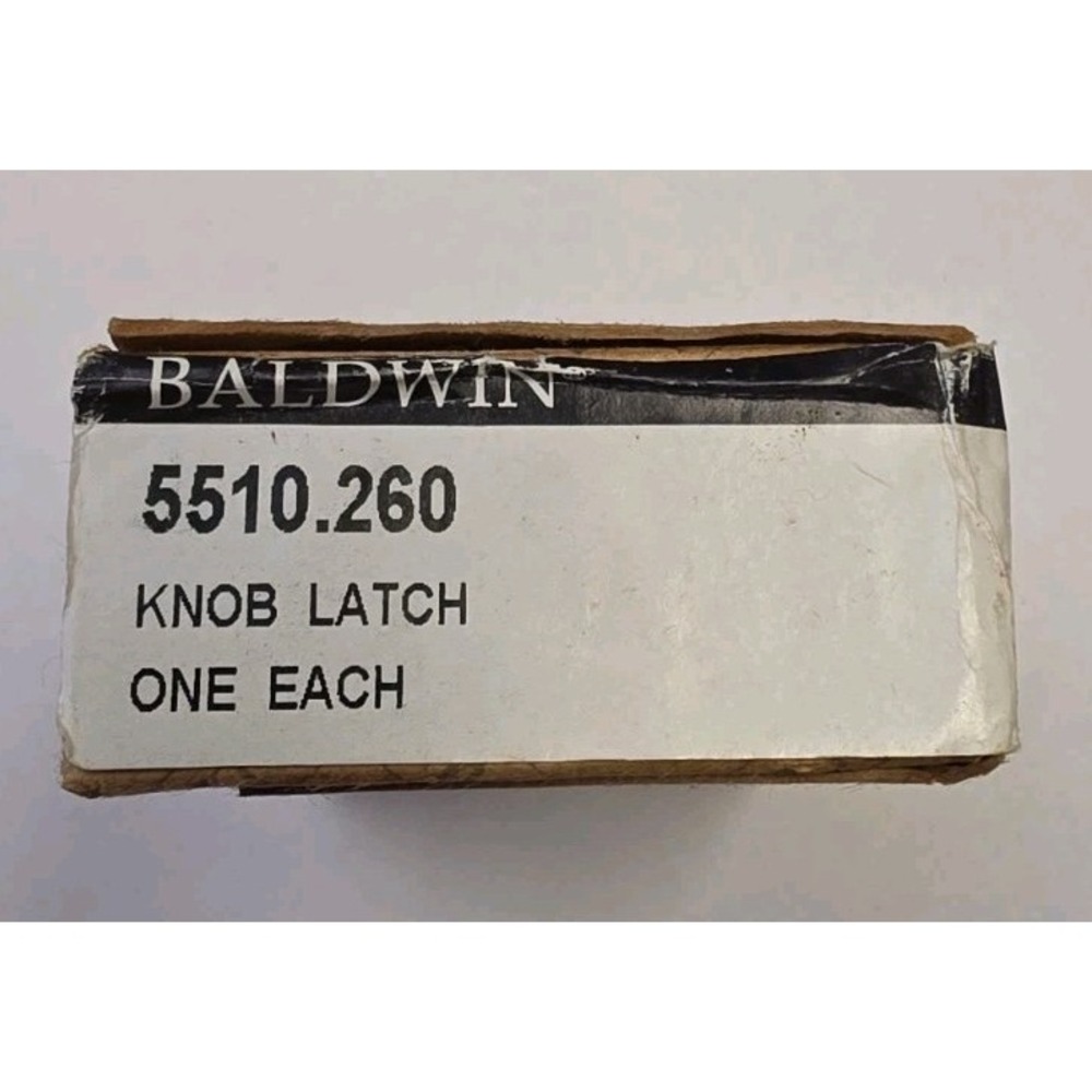 Baldwin 5510.260 Knob Latch Silver Metal Internal Door Hardware NOS